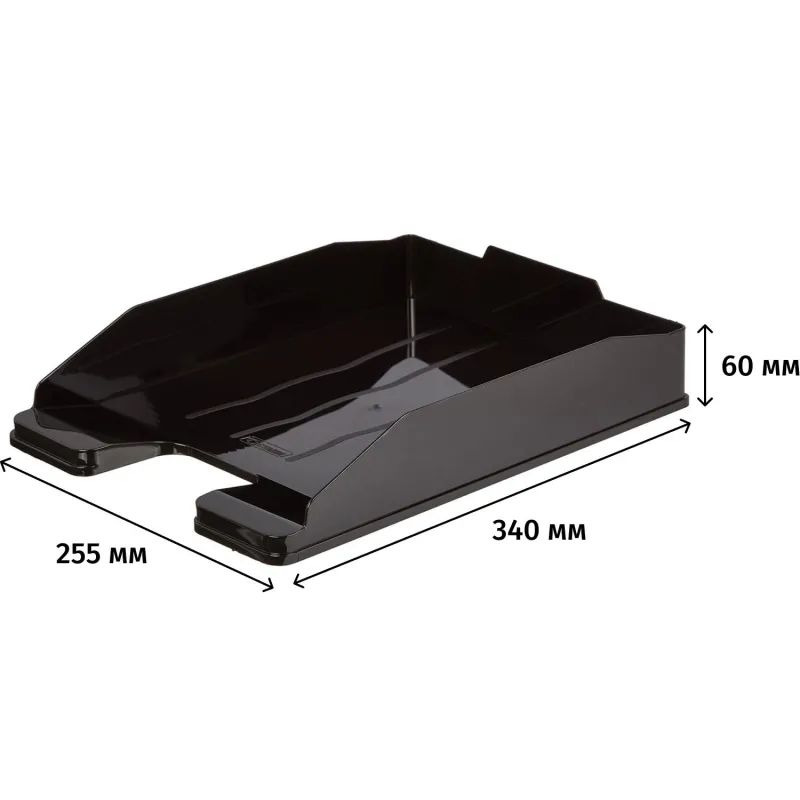 Лоток горизонтальный Attache Economy черный, ОФ 444