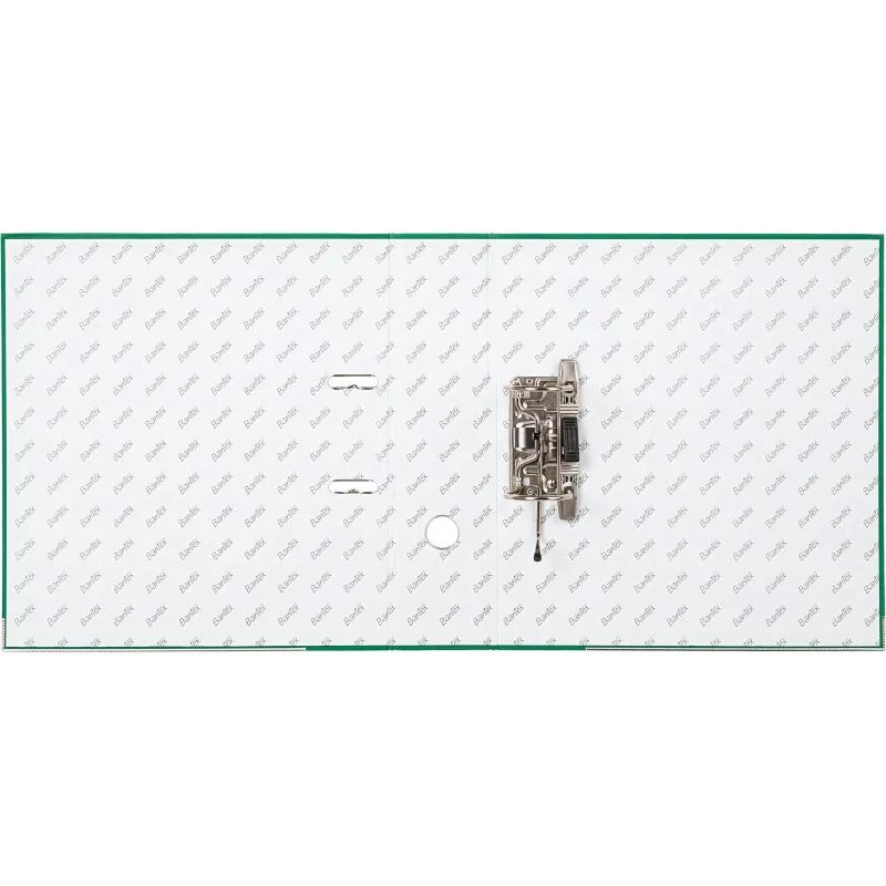 Папка-регистратор ECONOMY PLUS 80мм,зел,ПБП1,карм.кор,мет.уг