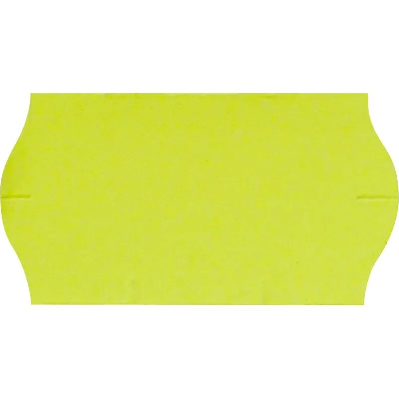 Этикет-лента Эконом 22х12 желт волна 1000шт/рул 10рул/уп