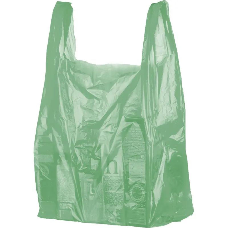 Пакет-майка ПНД 38+20х68 25мкм цветной 100шт./уп.