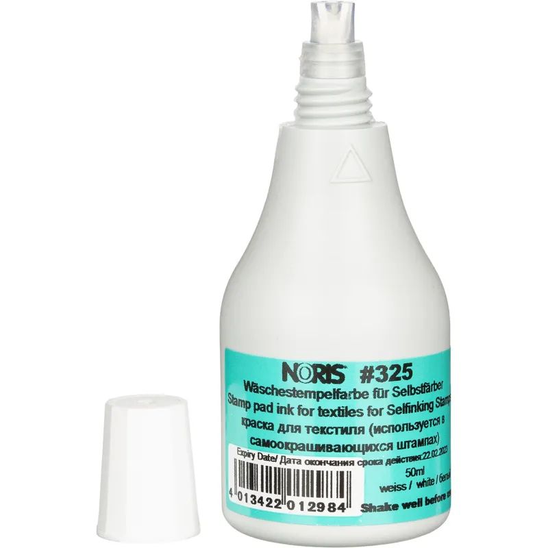 Краска штемпельная универс. 325С,бел.д/хлопк.тканей,полотна 50мл Германия