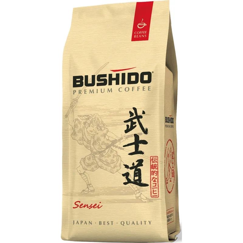 Кофе Bushido Sensei в зернах, 227г