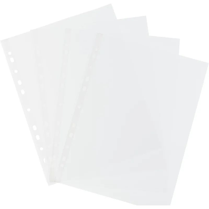 Файл-вкладыш А4 40мкм Attache с перфорацией,100 шт., рифлен.пов