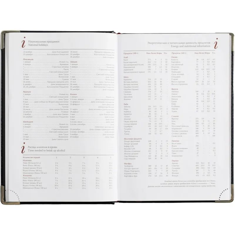 Ежедневник полудатированный А5+, 208л, BOSS темно-синий 3-404/272