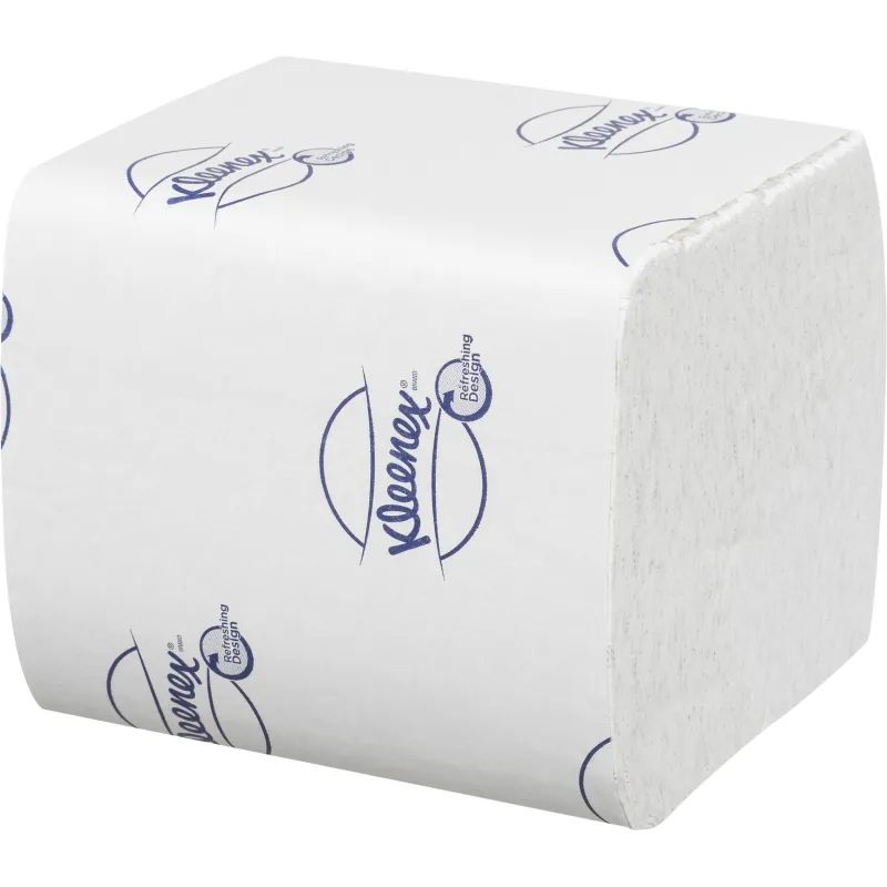 Бумага туалетная листовая д/дисп KK Kleenex 2сл бел 200лист 36 пач. 8408