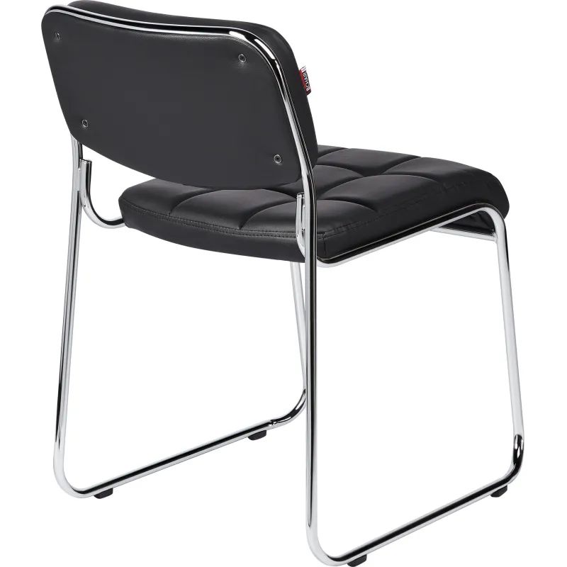 Стул BN_TQ_Стул Echair-803 VP к/з черный,без подл., хром