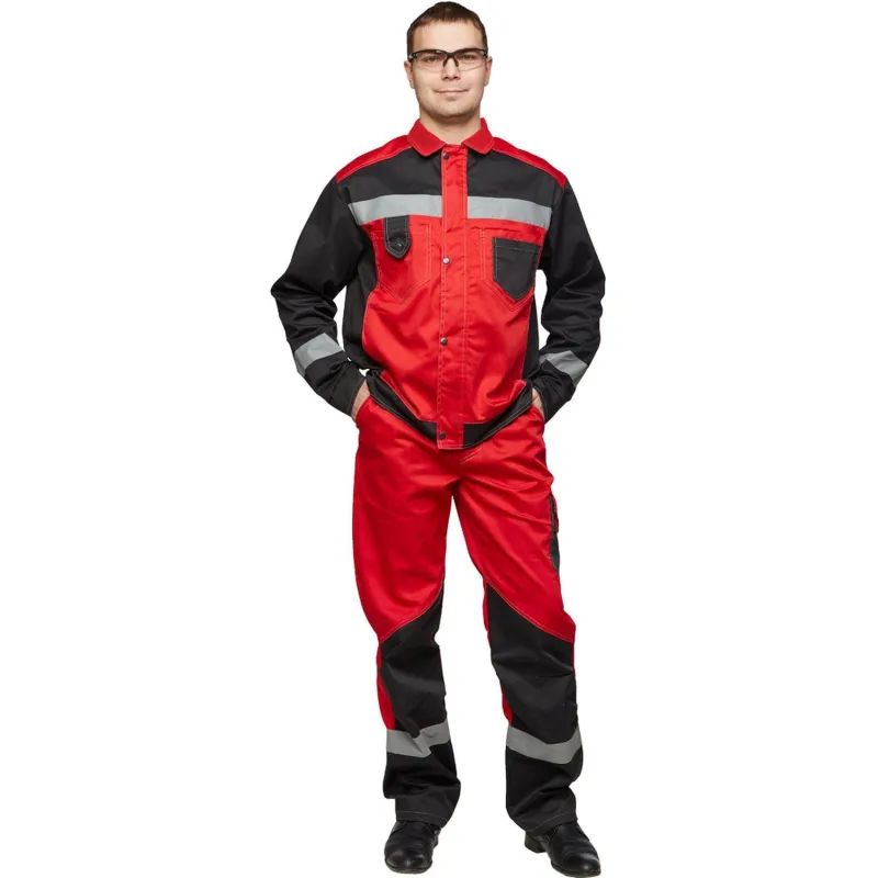 Костюм летний муж л21-КБР крас/чер (р.60-62) 182-188 (серия Л)