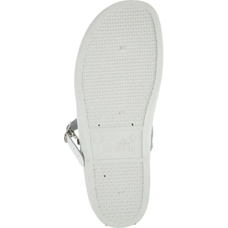 Сабо муж.нат.кожа цв.белый(р.44) (10-12-7)