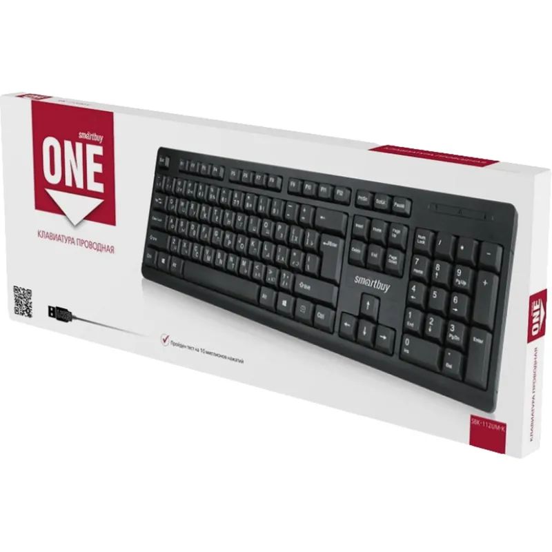 Клавиатура Smartbuy ONE 112 USB черная (SBK-112U-K)