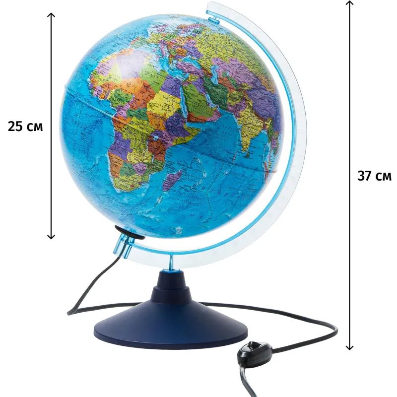 Глобус политический с подсветкой 250мм Классик Евро Ке012500190