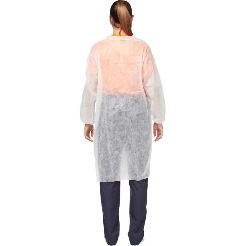 Халат на липучке (25гр) XL белый, Р142110П20Л3ЦБХ (10 шт./уп.)