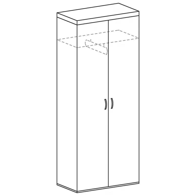 Гардероб Мон_EASY Director К95(М97+М50+М51x2) дуб шамони с./беж