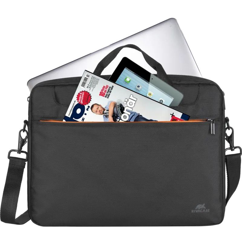 Сумка для ноутбука 15.6, RivaCase Regent, черная, 8033 Black