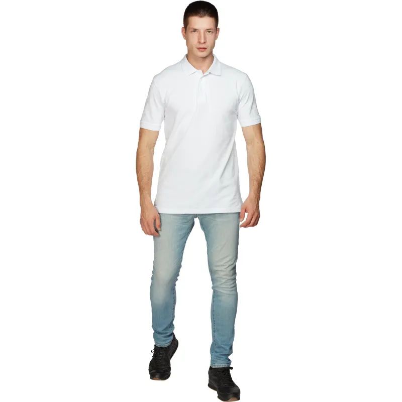 Рубашка Поло (190г.) кор.рукав бел.(XXXL)