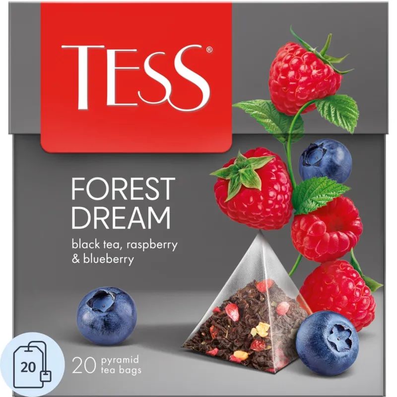 Чай TESS FOREST DREAM черный пирамидки 20шт