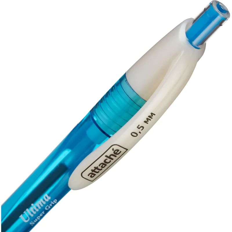 Ручка шариковая автомат. Attache Ultima Supergrip 0,5мм син,манж