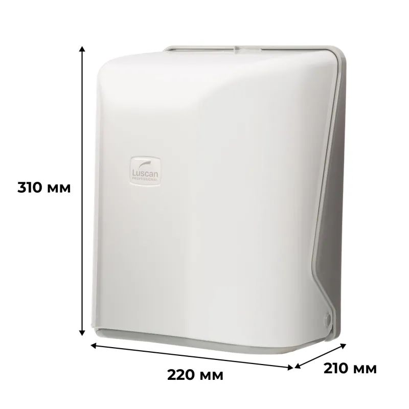 Диспенсер для полотенец рулон Luscan Professional ЦВ белый