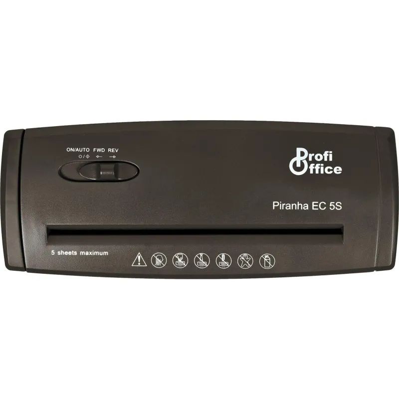 Шредер (уничтожитель) ProfiOffice Piranha EC5S, 1ур.секр.,6лист, 10л