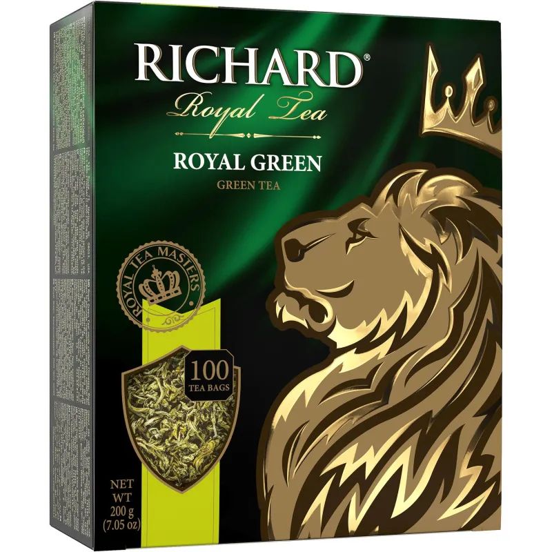 Чай Richard Royal Green зеленый, 100 пакетиков