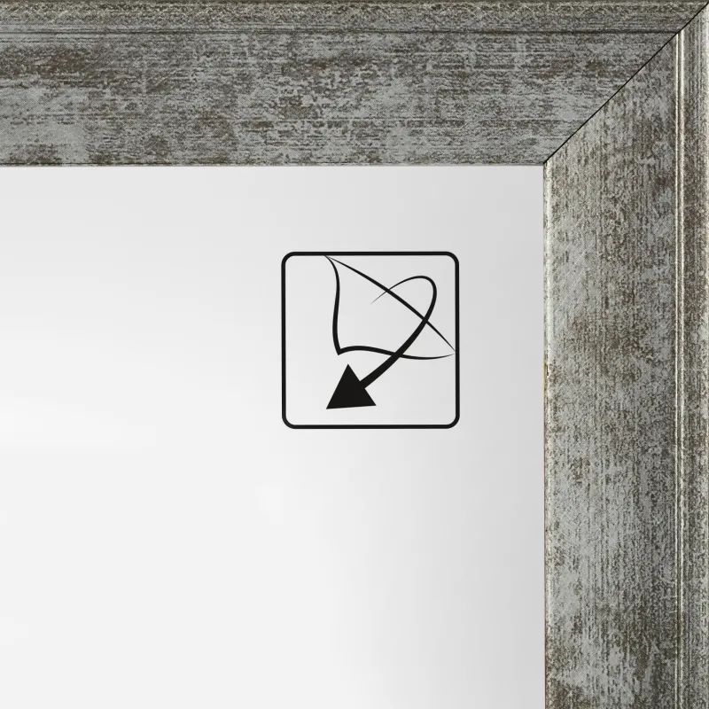 Рамка А4 21x30 см Комус/ATTACHE пластиковый багет 25мм серебристая