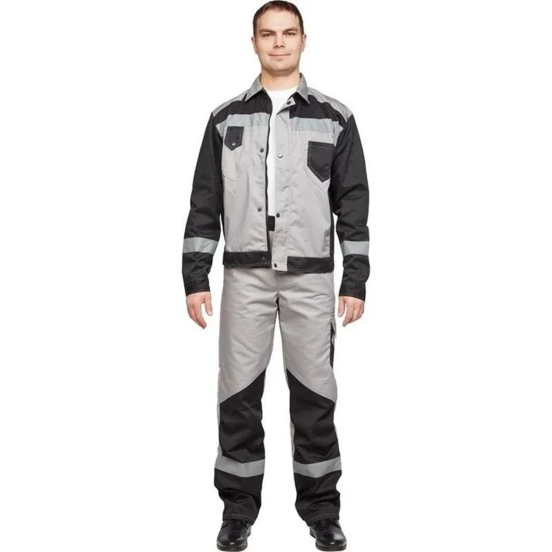 Костюм летний муж л21-КБР сер/чер (р.64-66) 182-188 (серия Л)