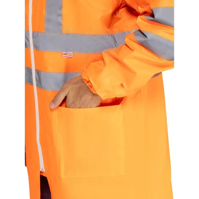 Плащ влагозащитный сигнальный ПВХ Ext-V орж СОП 44-46/182-188