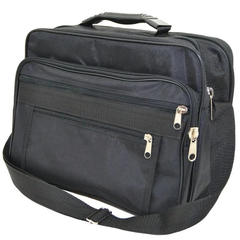Сумка для документов мужская черная 076