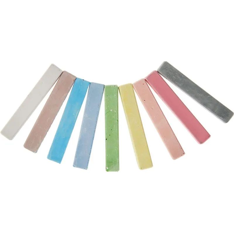 Мел школьный цветной 9 шт., Пегас