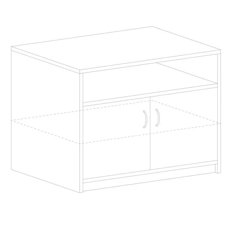 Тумба SL Imago . под оргтехнику ТМ-1 орех (ТМ-1К,ДТМ-1)