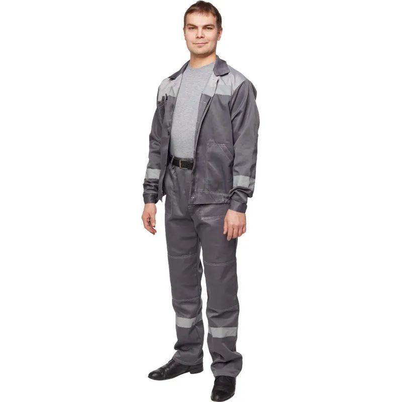 Костюм летний муж. л22-КБР т.сер./св.сер (р.60-62) 170-176