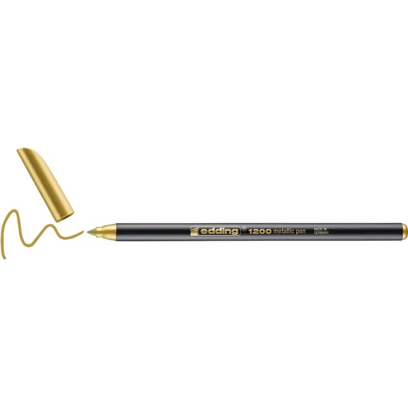 Фломастер металлик,золотой,Edding,1200