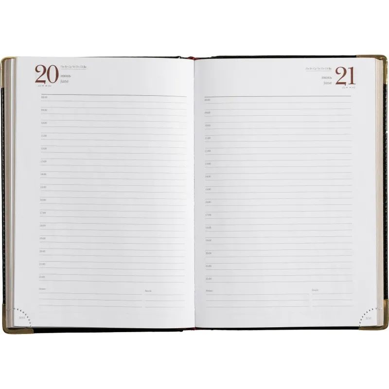 Ежедневник полудатированный А5+, 208л, BOSS черный 3-404/267