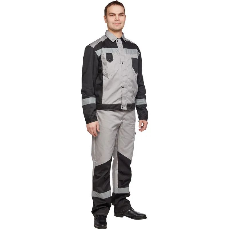 Костюм летний муж л21-КПК сер/чер (р.56-58) 182-188 (серия Л)