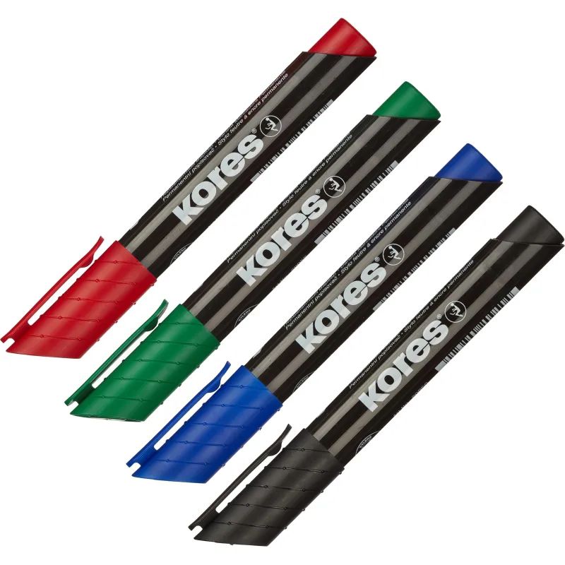 Набор маркеров перманентных KORES 1,5-3мм 4шт/уп 20943