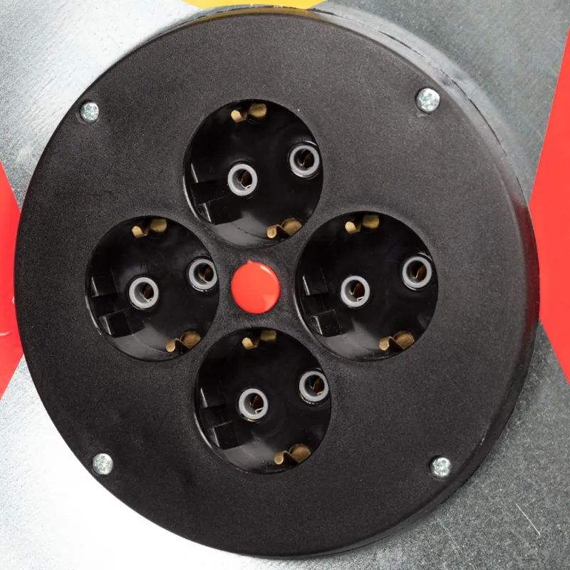 Удлинитель 50 м метал. катушка LUX КГ 3x2.5кв.мм, 16А,4 розетки с з/к45150