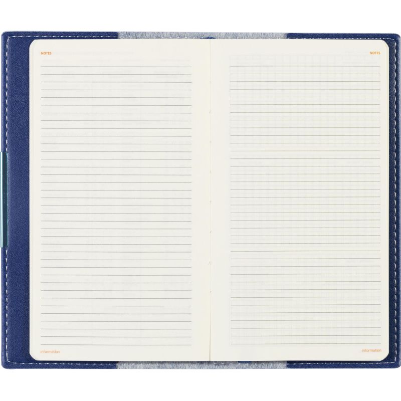 Еженедельник недатированный А6  METROPOL  (СИНИЙ) 3-492/01