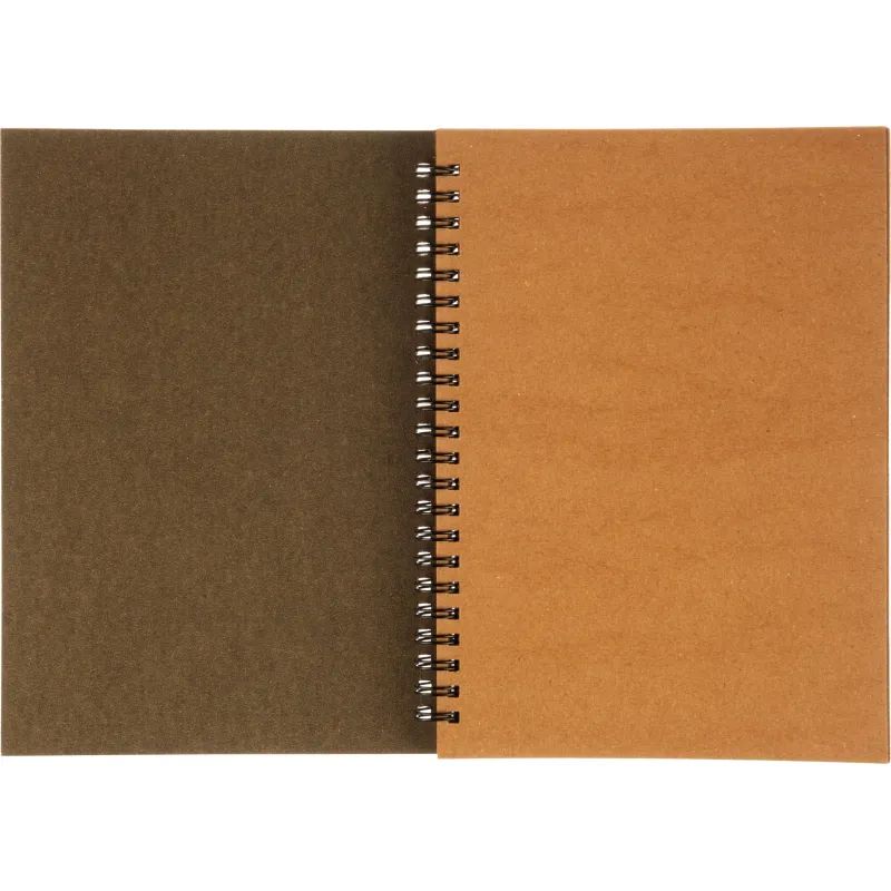 Скетчбук д/рис.и эскиз.Kroyter А5 40л,крафт,147х206,140гр,спир,тисн.фо07880