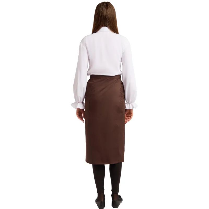 Фартук официанта универсальный коричневый (средний длинны)