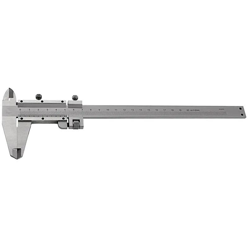 Штангенциркуль 200 мм, 0,02 мм, металлический, с глубиномером (316325)