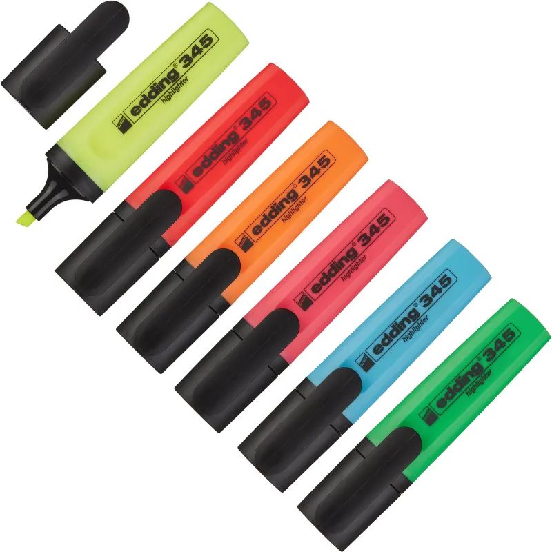 Набор текстовыделителей EDDING E-345/6S набор 6цв. 1-5мм