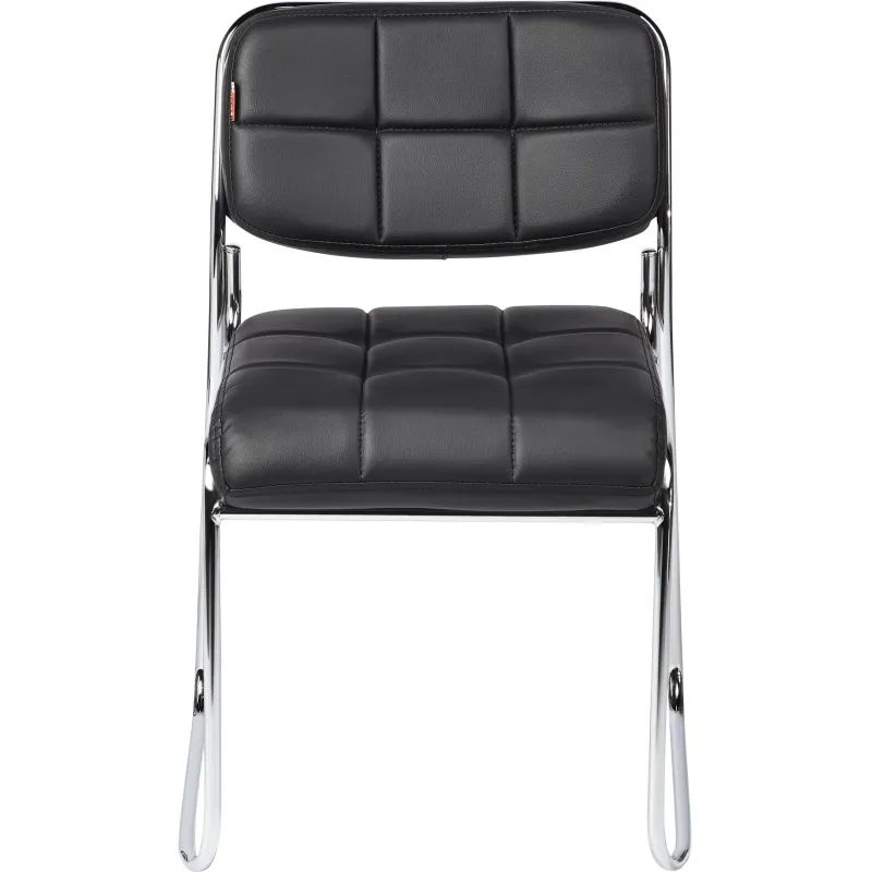 Стул BN_TQ_Стул Echair-803 VP к/з черный,без подл., хром
