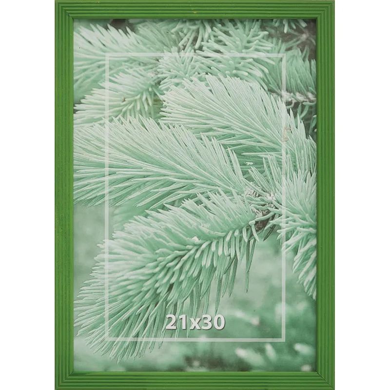Рамка 21х30см деревянная, профиль №2, цвет &#039;салато