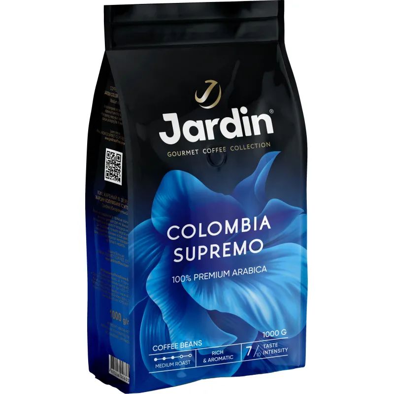 Кофе Jardin Colombia supremo в зернах, 1кг, 0605-06