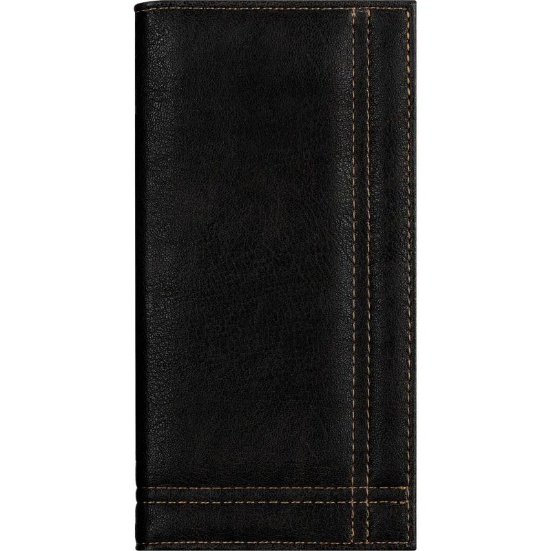 Папка адресная для счета с отстрочкой М.701 черная , кожзам