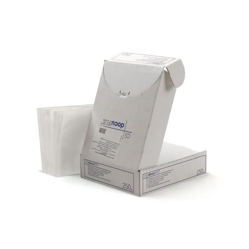 Пакет для сопр.док из прозр. п/э 240x160+15 стрип DocuFIX 250шт/уп