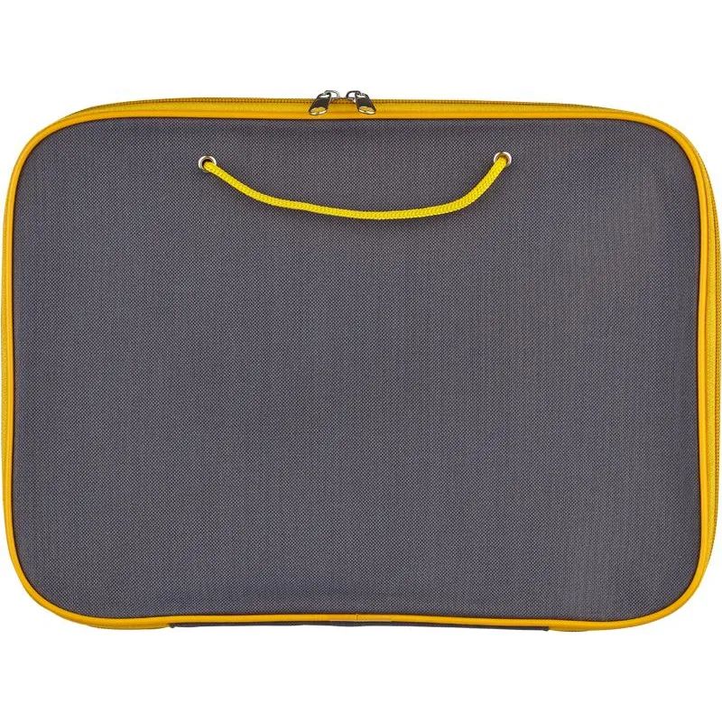 Папка-портфель на молнии с ручками офисн. А4 ассорти, нейлон 85-41