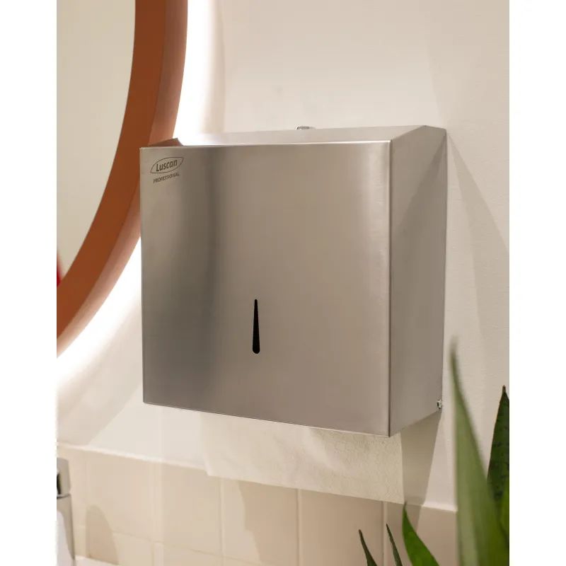 Диспенсер для полотенец лист Luscan Professional Vслож300лметалл0903V