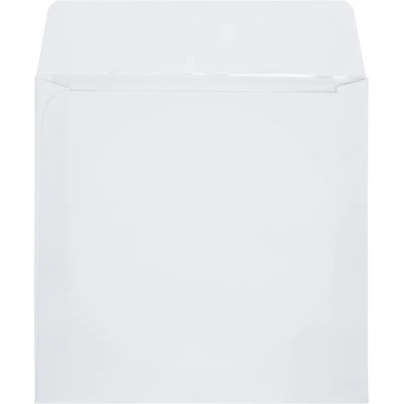 Конверт Белый CD декстрин 125х125 окно d100мм 25шт/уп/4573