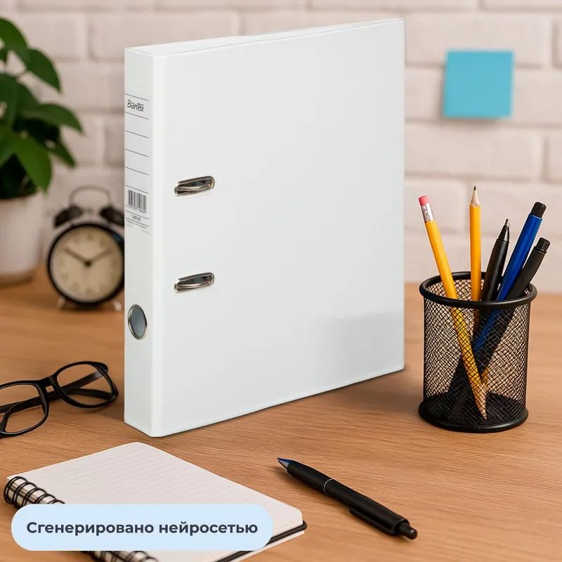 Папка-регистратор Strong Line 50мм, белый, ПБП2, карм.кор