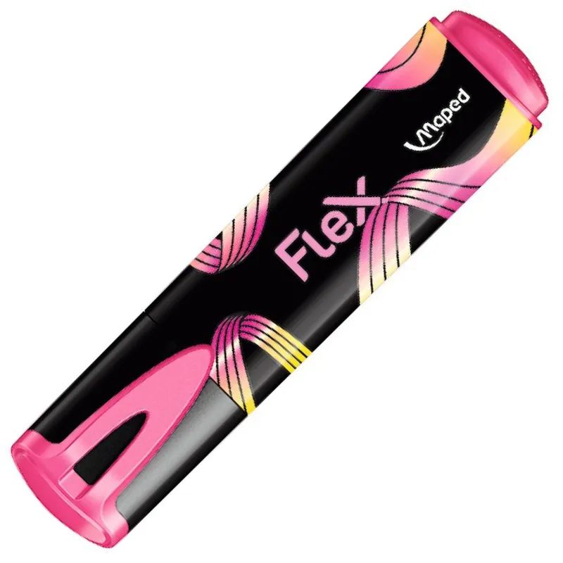 Набор текстовыделителей Maped FLUO PEP&#039;S FLEX,1-5мм,4цв/наб, 740300